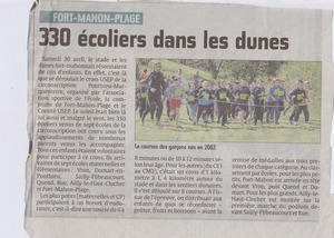 330 écoliers dans les dunes